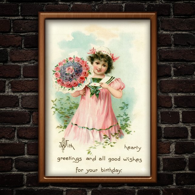 Póster Sweet Vintage 1907 Birthday Bouquet Wishes (Subido por el creador)