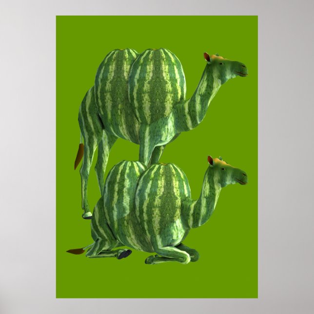 Póster Sweet Watermelons Camels (Frente)