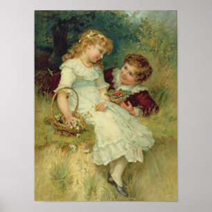 Póster Sweethearts, from the Pears Annual, 1905