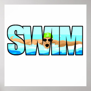 Póster Swim Butterfly
