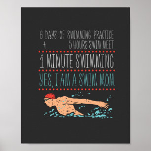 Póster Swimmimg Mom