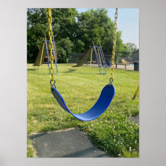Póster Swing de área de juegos