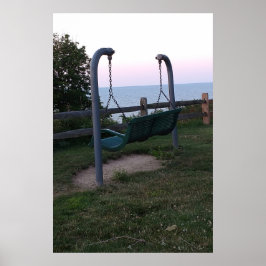 Póster Swing With Lake View