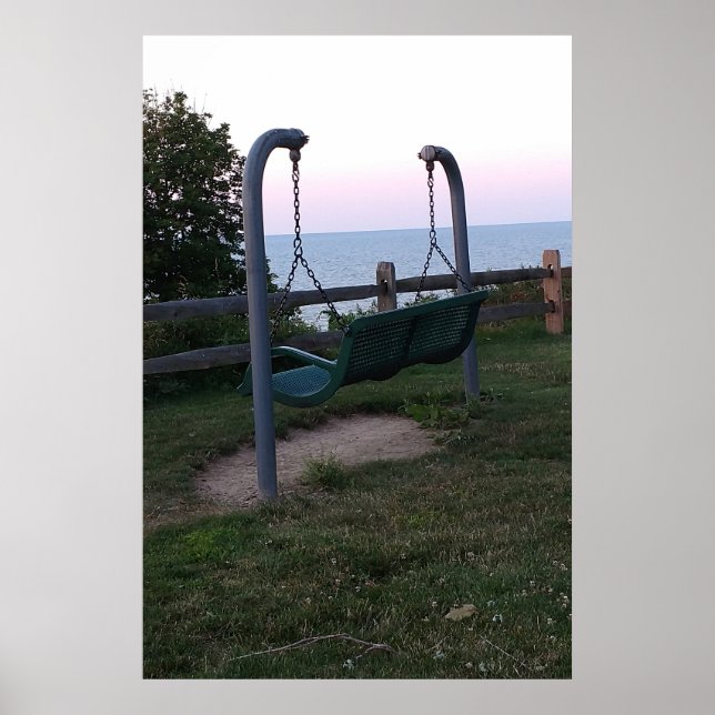 Póster Swing With Lake View (Frente)