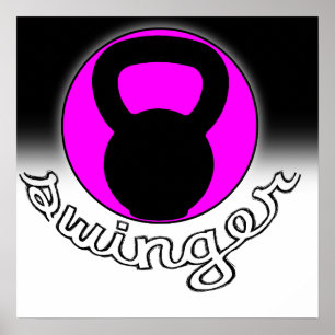 Póster "Swinger" Kettlebell Fitness Poster