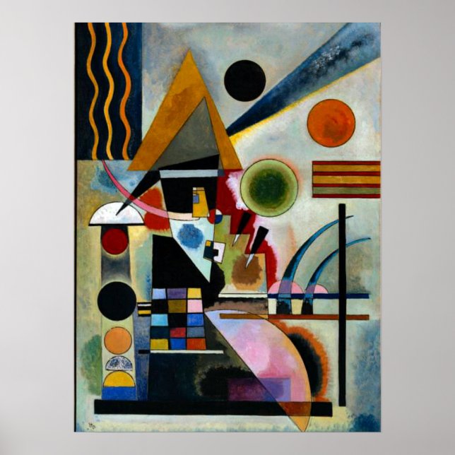Póster Swinging, famoso cuadro de Kandinsky, (Frente)