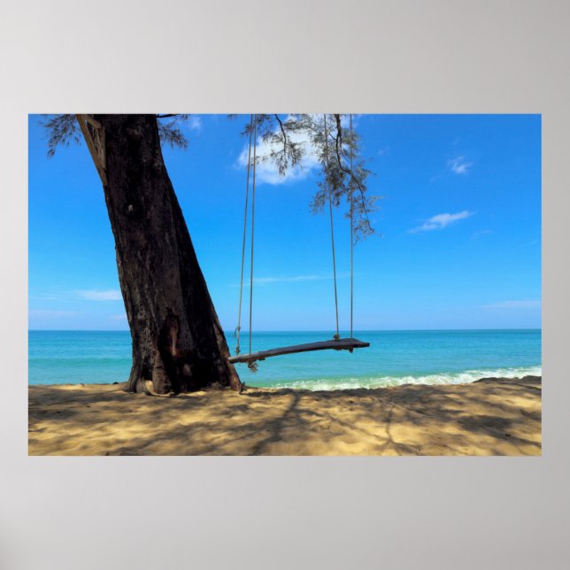 Póster Swings & Tree on the Sand (Frente)