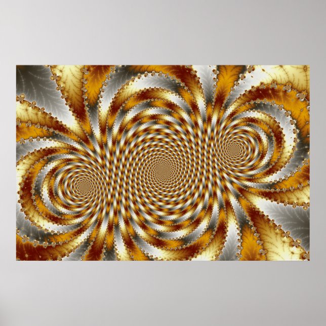 Póster Swirl Fractal 1 - Poster Fractal (Frente)