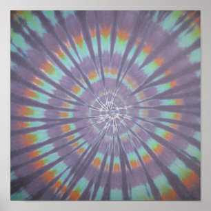 Póster Swirl Tie Dye