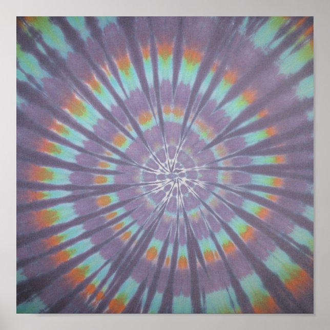 Póster Swirl Tie Dye (Frente)