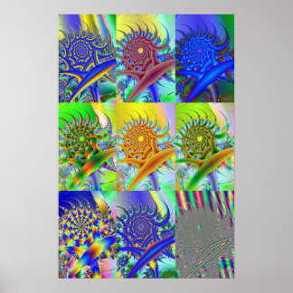 Póster Swirling Thru Space
