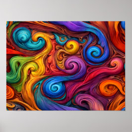 Póster Swirls