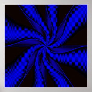 Póster Swirls a cuadros...