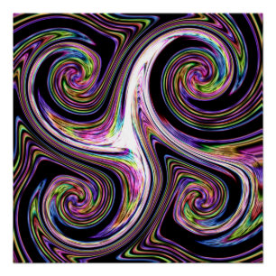 Poster Swirls Lightning Zoom