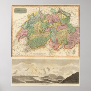 Póster Swisserland, Mt Blanc