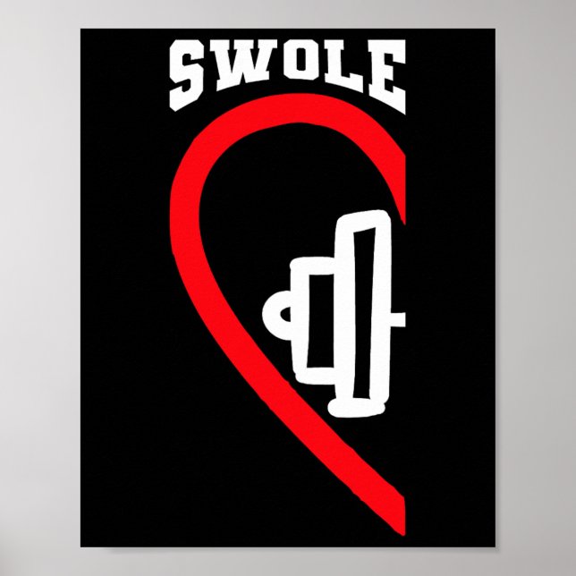 Póster Swole Mates Cute Workout Parejas Correspondientes  (Frente)