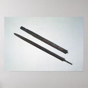 Póster Sword and sheath, from La Tene, Switzerland