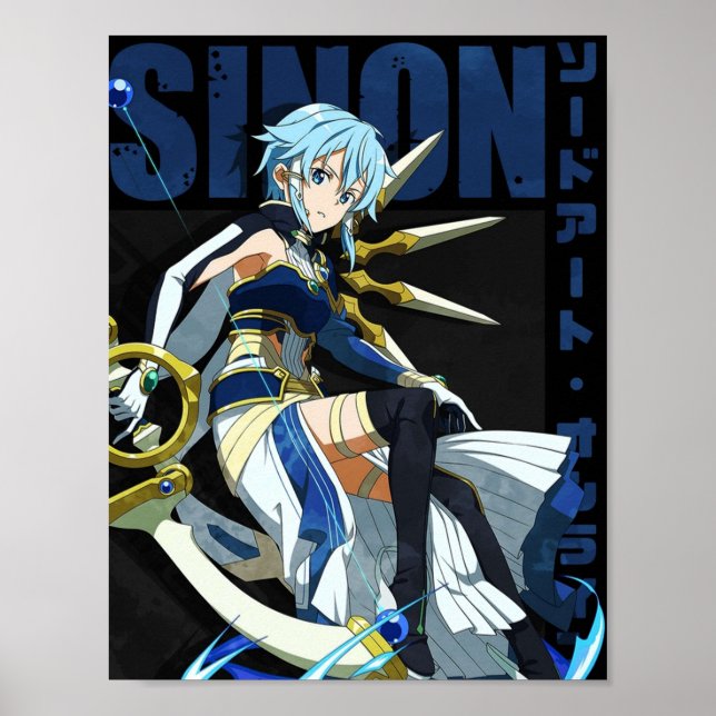 Póster Sword Art Online Asada Shino Sinon (Frente)