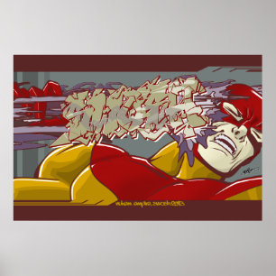 Póster Swosh, cómic del graffiti