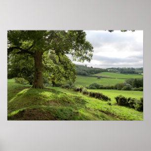 Póster Sycharth en Powys, País de Gales, durante