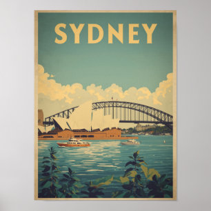 Póster Sydney Antiguo Viaje