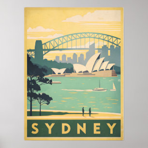 Póster Sydney, Australia: impresionantes vistas emblemáti