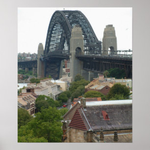 Póster Sydney, Australia. Puente del puerto.