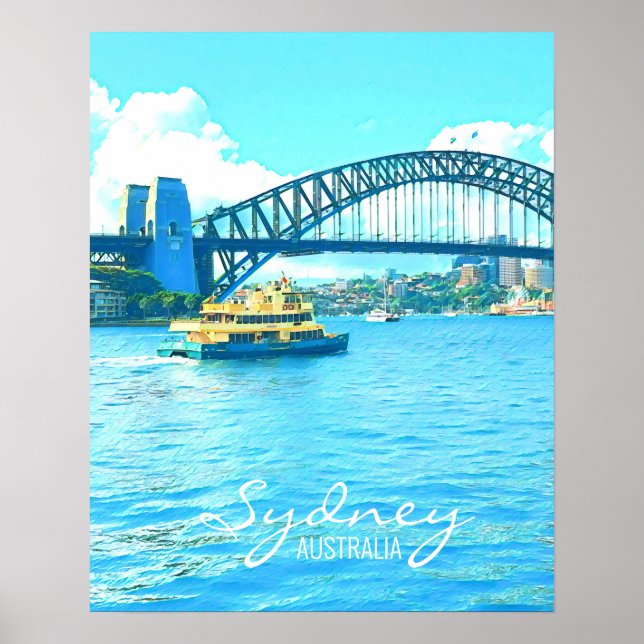 Póster Sydney Ferry Harbour Bridge (Frente)