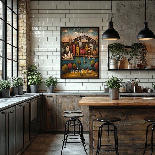 Póster Sydney: Harbour City - Whimsical Art (Subido por el creador)