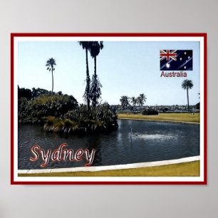 Póster Sydney - Jardín Botánico Real - Australia - Poste