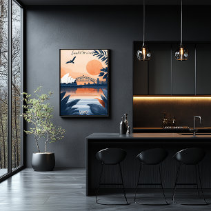 Póster Sydney Sunset - Opera House y Harbour Bridge