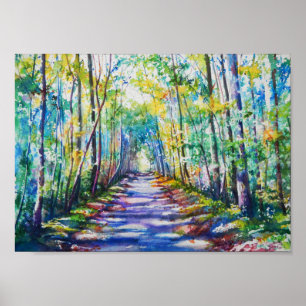Póster Sylvan Path II Poster