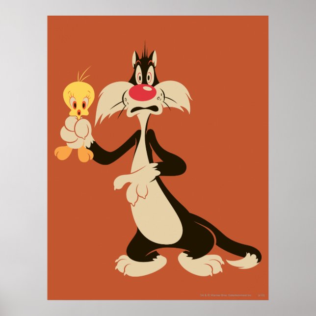 Póster SYLVESTER™ con TWEETY™ (Frente)