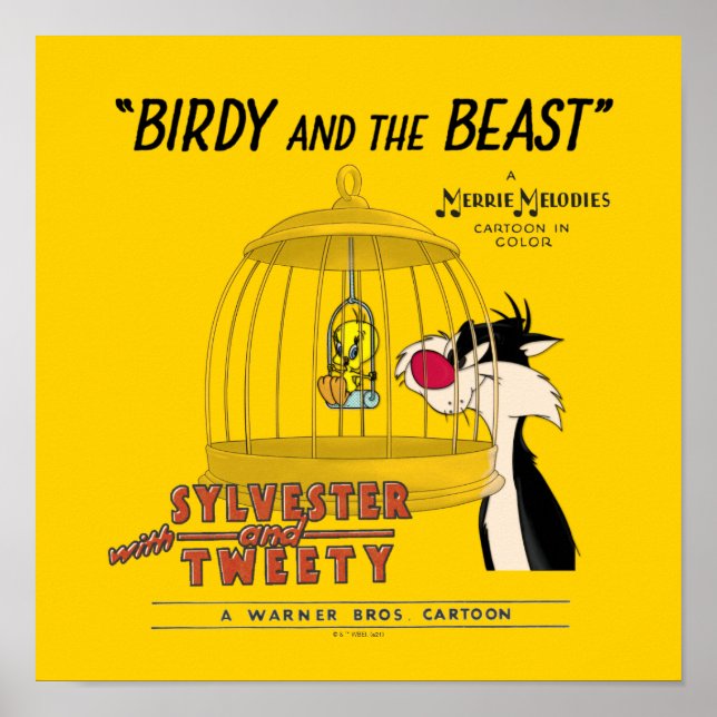 Póster SYLVESTER™ y TWEEY™ | Birdy y la Bestia (Frente)