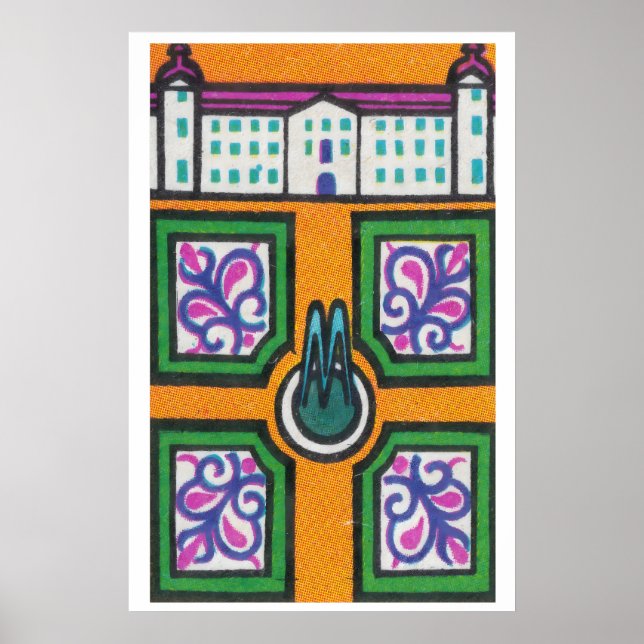 Póster Symmetrican Gardens - Matchbox Print - Aesthetic (Frente)