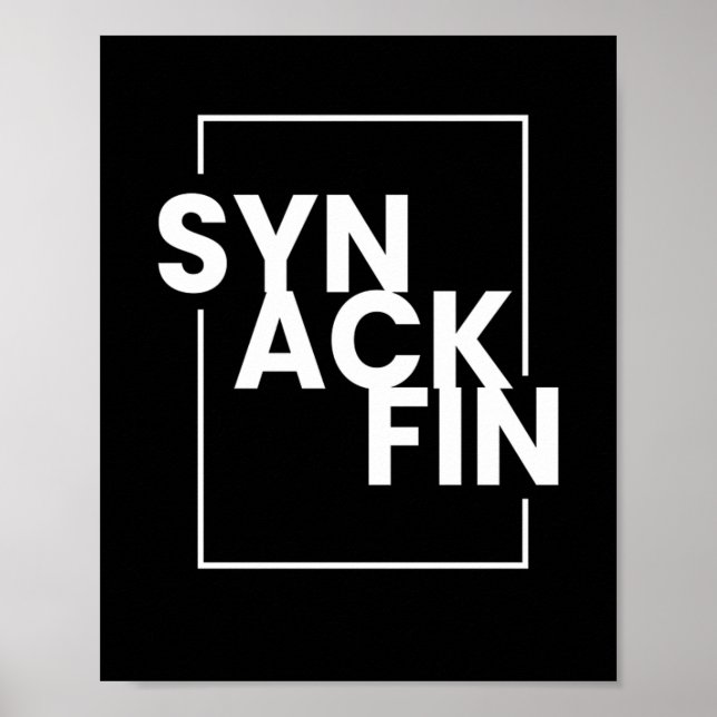 Póster SYN ACK FIN IT Hacker Code (Frente)