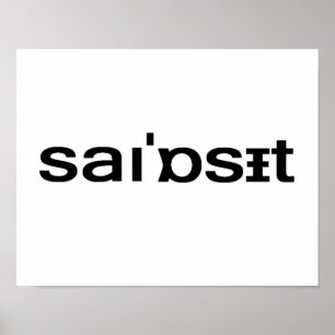 Póster Syosset Phonetic Spelling Long Island Nassau