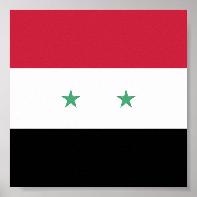 Póster Syria Flag Emblem (Frente)