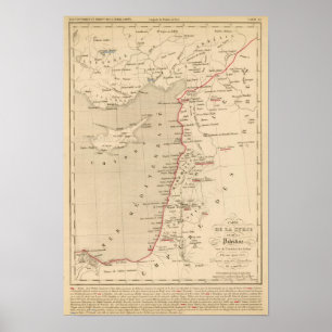 Póster Syrie y la Palestina, 624 apres JC del de la