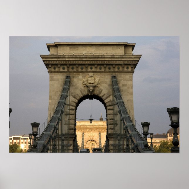 Póster Szechenyi lanchid (Puente de Cadena de Szechenyi), (Frente)