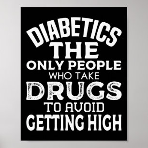Póster T1D Diabética Tipo 1 Sensibilización sobre la diab