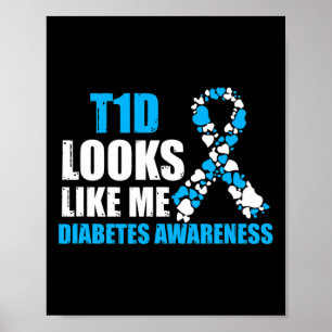 Póster T1d Me Parece Un Regalo De Sensibilización Sobre L