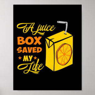 Póster T1d Tipo 1 Caja de jugo para la sensibilización so