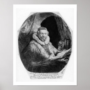 Póster T29953 Retrato de Jan Uytenbogaert, predicador de