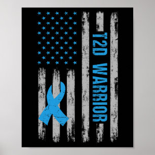 Póster T2d Conciencia de guerreros Bandera Americana Diab