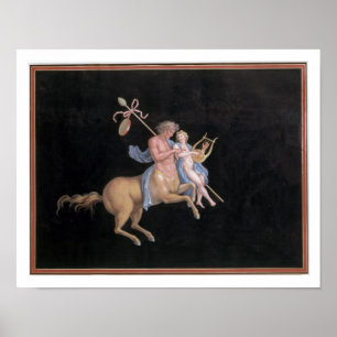 Póster T31144 Chiron que da instrucciones a Aquiles en el