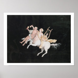 Póster T31466 un Centaur y un compañero femeninos que