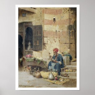 Póster T32410 El vendedor de flores, 1891 (panel)