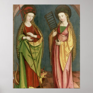 Póster T32982 St Margaret de Antioch y de la fe del St.,