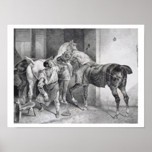 Póster T34894 el herrador inglés, 1822 (litho)